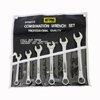 6pc Metric Comb. Wrench Set. Carbon Steel.