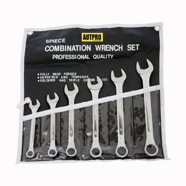 6pc Metric Comb. Wrench Set. Carbon Steel.
