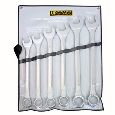 6pc Metric Comb. Wrench Set, Carbon Steel