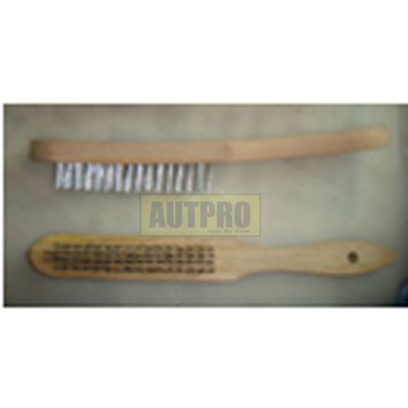 4 Rowx14 Wire Brush, Zinc Plate
