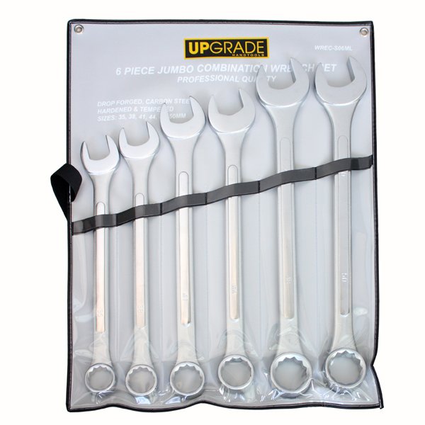 6pc Metric Comb. Wrench Set, Carbon Steel