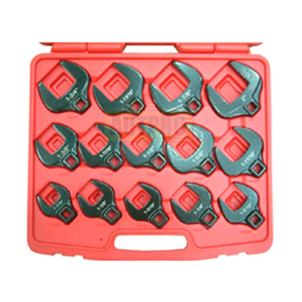 14pc 1/2 Dr. Crowfoot Wrench Set
